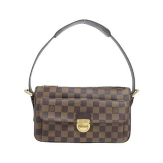 Louis Vuitton Pre-owned Shoulder Bags, female, Brown, Size: ONE SIZE Pre-owned Damier Ravello Coated Canvas Shoulder Bag
