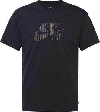 Nike Sb Skateboard Large Colorful Logo Sports Short Sleeve t Black CW1463-010