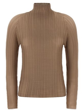 Issey Miyake Beige Polyester Womens Blouse