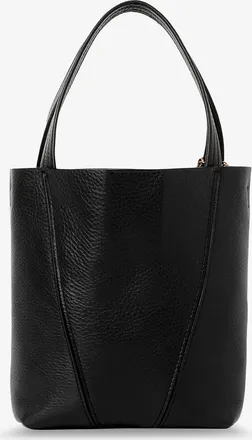 Chlo&eacute; Womens Crossbody Bag Spin Black Leather Shoulder