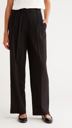 Rag & Bone Portia Linen Pants in Black at Nordstrom Rack, Size 00