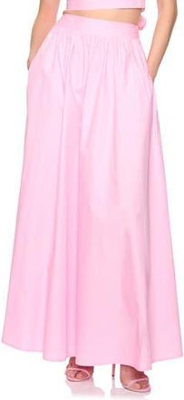 Susana Monaco Cotton Poplin Maxi Skirt in Pastel Pink at Nordstrom Rack, Size X-Large