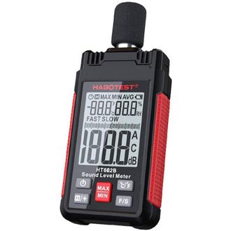 OEM Son&oacute;metro Digital Ht602b, Medidor De Ruido 3 En 1 Con Medici&oacute;n De Temperatura Y Humedad (30-130 Db), Detector De Decibelios, Medici&oacute;n De Ruido