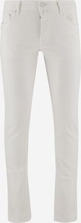 Jacob Cohen White Stretch Cotton Blend Jeans