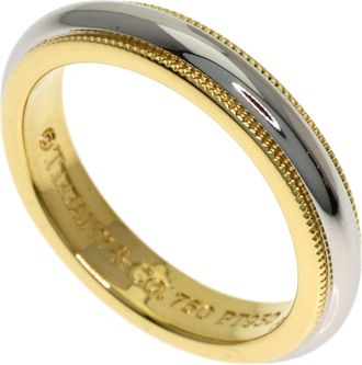 Tiffany & Co. Platinum Yellow Gold Yellow Gold (18K) Platinum 950 Band Ring (Pre-Owned)