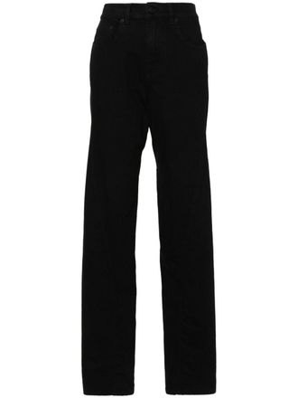 MUGLER Spiral jeans met toelopende pijpen - Zwart