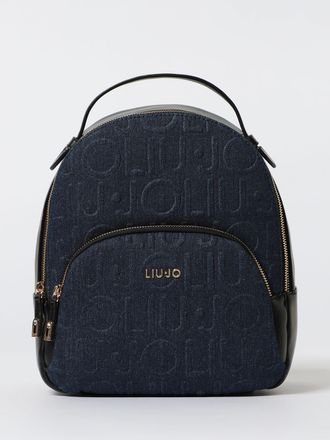 Liu Jo Zaino Liu Jo in pelle sintetica e denim con logo embossed
