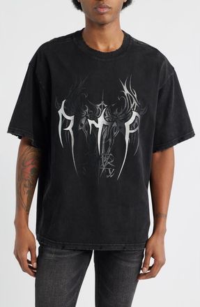 Rta Colin Cyber Sigilism Oversize Graphic T-Shirt in Black Cyber Sigilism at Nordstrom, Size Large