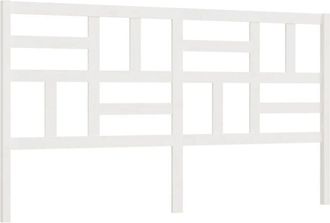 vidaXL Bed Headboard White 186x4x104 cm Solid Wood Pine Vidaxl