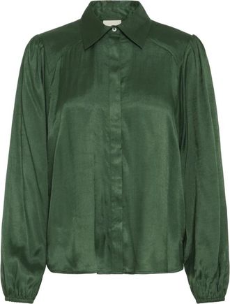 Ichi Ihcolorada SH3 Bluser 20124449 - Dames - Overhemden - Groen - XS - Overhemden