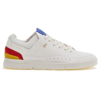 On The Roger Centre Court Synthetic Leather Mens Low Top Trainers - White Mustard - Size:UK 10.5