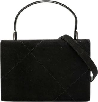 Ferragamo Pre-owned Handbags, female, Black, Size: ONE SIZE Pre-owned Leather Handbag