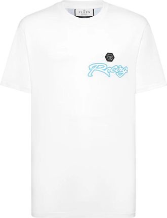 Philipp Plein T-Shirt Ronde Hals Hexagon - Heren - T-shirts - Wit - XS - Katoen - Tops