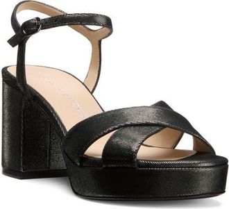 Stuart Weitzman Dayna Platform 80 Sandal in Gunmetal at Nordstrom, Size 6.5