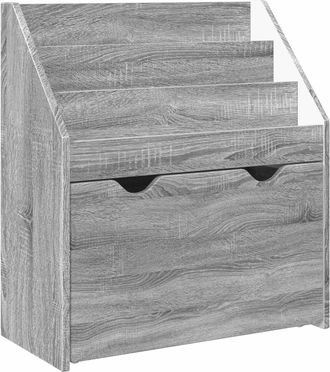 vidaXL Estanter&iacute;a Para Ni&ntilde;os Con Caj&oacute;n Gris Sonoma 60 X 29,5 X 69 Cm Vidaxl