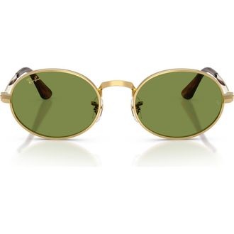 Ray-Ban x A$AP Rocky 54mm Oval Sunglasses in Arista /Green at Nordstrom
