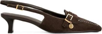 Tod's Slingback Hak - Dames - Pumps - Bruin - 36 EU - Schoenen
