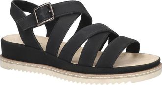 Easy Street Madeline Slingback Platform Wedge Sandal in Black at Nordstrom, Size 6.5