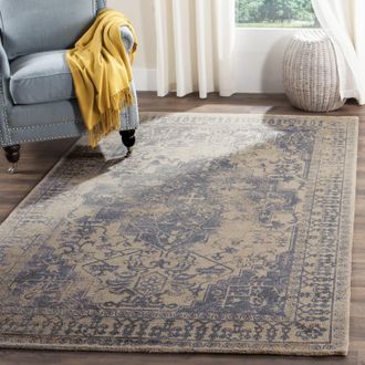 Safavieh Restoration Vintage Hand Made Area rug, Blue / Grey Traditional Style Non-Shedding