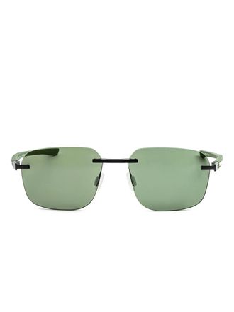 Tag Heuer square-frame sunglasses - men - Acetate/Metal - 56 - Green