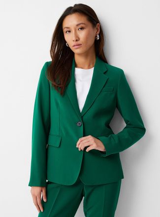 Contemporaine Womens Two-button suiting crepe Blazer Jacket