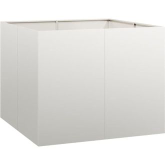 vidaXL Jardinera 100x100x80 Cm Acero Inoxidable Vidaxl