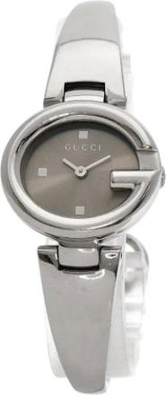 Gucci Pre-owned Watches, female, Gray, Size: ONE SIZE Pre-owned Stainless Steel Watch