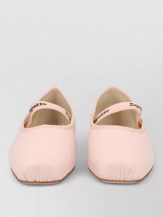 Repetto ballerina shoes square toe flat sole strap