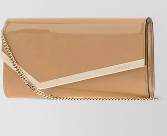 Jimmy Choo London emmie leather clutch bag