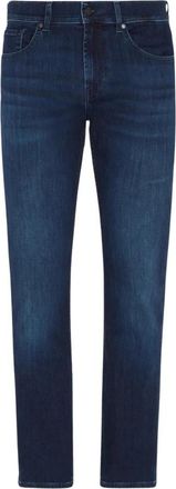 7 For All Mankind Stijlvolle Slim-fit Jeans - Heren - Slim Fit Jeans - Blauw - W31 - Katoen - Jeans