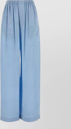 Balenciaga silk wide-leg trousers