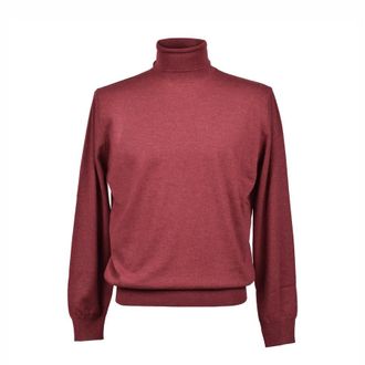 Brunello Cucinelli Burgundy Cashmere Turtleneck Sweater, Brand Size 50 (US Size 40)