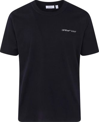 Off-white Logo Quote T-shirt met korte mouwen - Heren - T-shirts - Zwart - S - Katoen - Tops