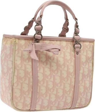 Dior Pre-owned Handbags, female, Pink, Size: ONE SIZE Pre-owned Plastic Tote Bag