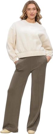Summum Hoodies & sweatvesten, Dames, Beige, XL, Katoen, Jersey Boxy Soft Sweat