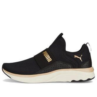 Puma (WMNS) Softride Sophia Slip On Black Gold 195161-14