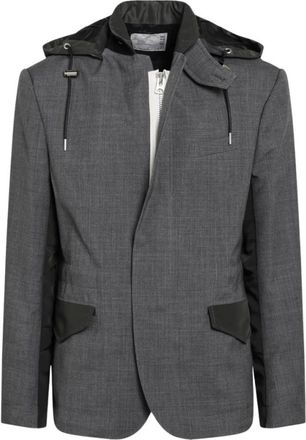 sacai Hombre, Chaquetas, Gris, Talla: M