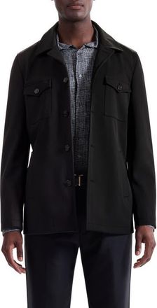 Bugatchi Water Repellent Field Jacket in Black at Nordstrom, Size X-Large