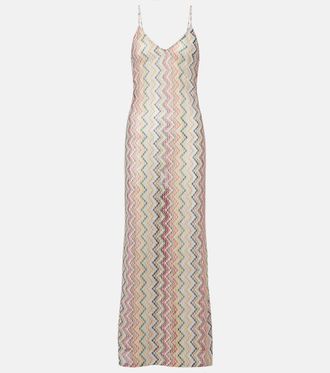 Missoni Zigzag lame maxi dress