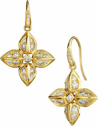 Syna Bloom Pod Earrings in Yellow Gold at Nordstrom, Size Large