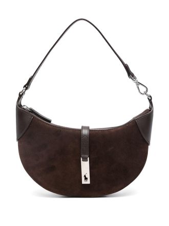 Polo Ralph Lauren Polo ID suède schoudertas - Bruin