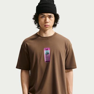 Nike Mens Nike SB Skate T-Shirt in Brown | IM4424-235