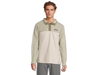 Columbia Steens Mountain Half Snap II Mens Jacket Dark Stone/Safari : 2XL, Fleece/Nylon/Polyester