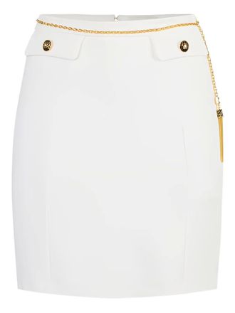 Elisabetta Franchi Minigonna con catena - Bianco