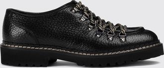 Doucal's Scarpe Derby in pelle di vitello martellata con suola in gomma