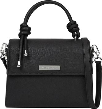 Karl Lagerfeld Tassen, Dames, Zwart, ONE Size, Polyester, Ikon Crossbody Tas