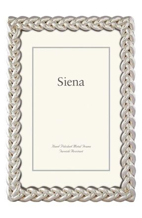Siena My Balconia Silver Braid 8 x 10-Inch Picture Frame at Nordstrom, Size 8X10