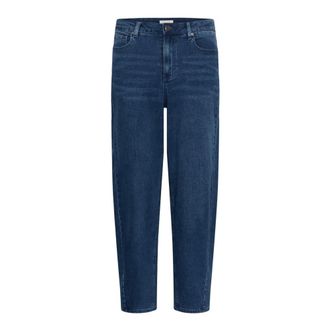 Kaffe Loose-fit Jeans - Dames - Jeans - Blauw - Maat: 2XL Katoen