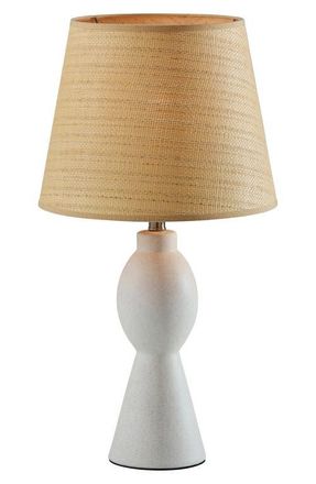 Adesso Everest Table Lamp in White Ceramic at Nordstrom