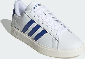 adidas Womens GRAND COURT 2.0 SHOES - Black/White - Size UK 3.5